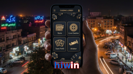 Main screen of Hiwin app page for PK players