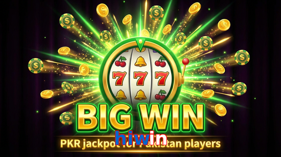 Big win animation on Hiwin slot game